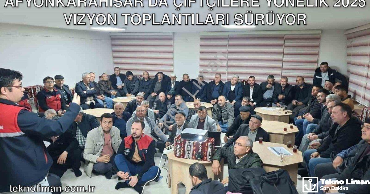 "Afyonkarahisar'da Çiftçilere Yönelik 2025 Vizyon Toplantıları Sürüyor" başlıklı haber için fotoreal