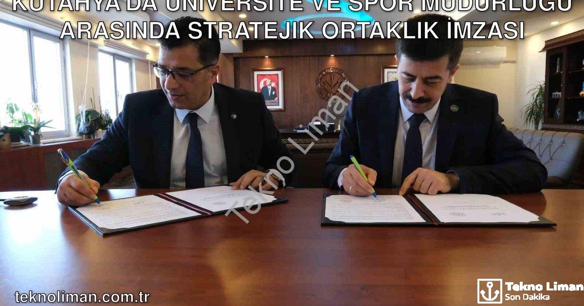 "Kütahya'da Üniversite ve Spor Müdürlüğü Arasında Stratejik Ortaklık İmzası" başlıklı haber için fot