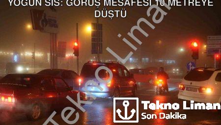 Denizli’de Şiddetli Yağışın Ardından Yoğun Sis: Görüş Mesafesi 10 Metreye Düştü
