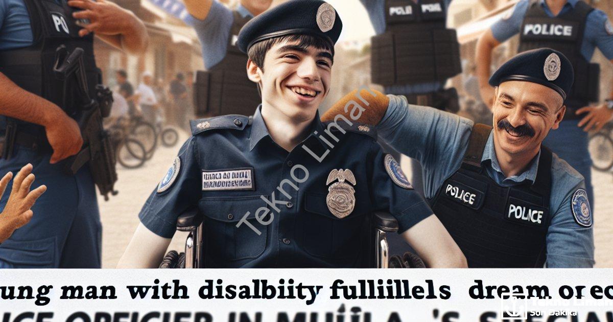 "Muğla'da En Özel Operasyon: Engelli Gencin Polislik Hayali Gerçek Oldu" başlıklı haber için fotorea