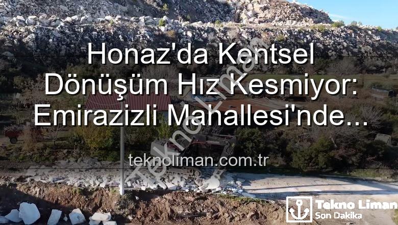 çevre düzenleme çalışmaları - Honaz'da Kentsel Dönüşüm Hız Kesmiyor: Emirazizli Mahallesi'nde Çevre Düzenleme Çalışmaları Tam Gaz Devam Ediyor