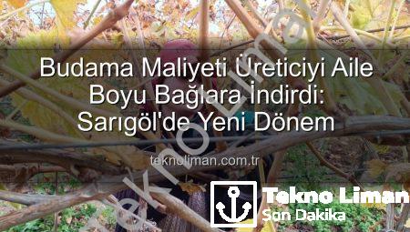 Budama Maliyeti Üreticiyi Aile Boyu Bağlara İndirdi: Sarıgöl’de Yeni Dönem
