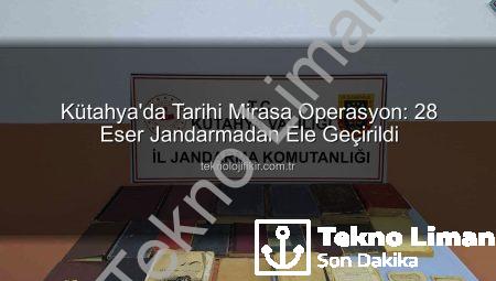 Kütahya’da Tarihi Eser Kaçakçılığına Darbe: 28 Kitap Ele Geçirildi, 2 Şüpheli Yakalandı