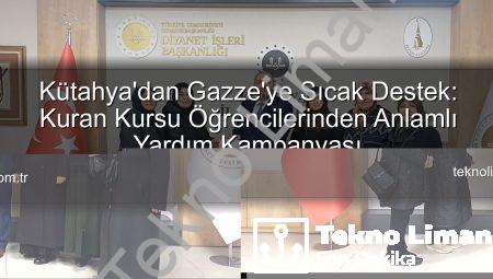 Kütahya Kur’an Kursu Öğrencilerinden Gazze’ye Duyarlılık: Umut Köprüsü Kuruldu